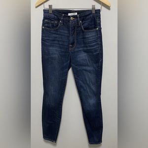 Good American Jeans Womens 4/27 (Measure 26x27) Blue Good Waist Skinny Stretch
